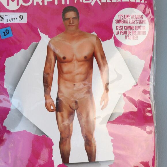 Naked Censored Man Partysuit Costume Adult Size Small/Medium up to 5'4" Unisex - Picture 1 of 4